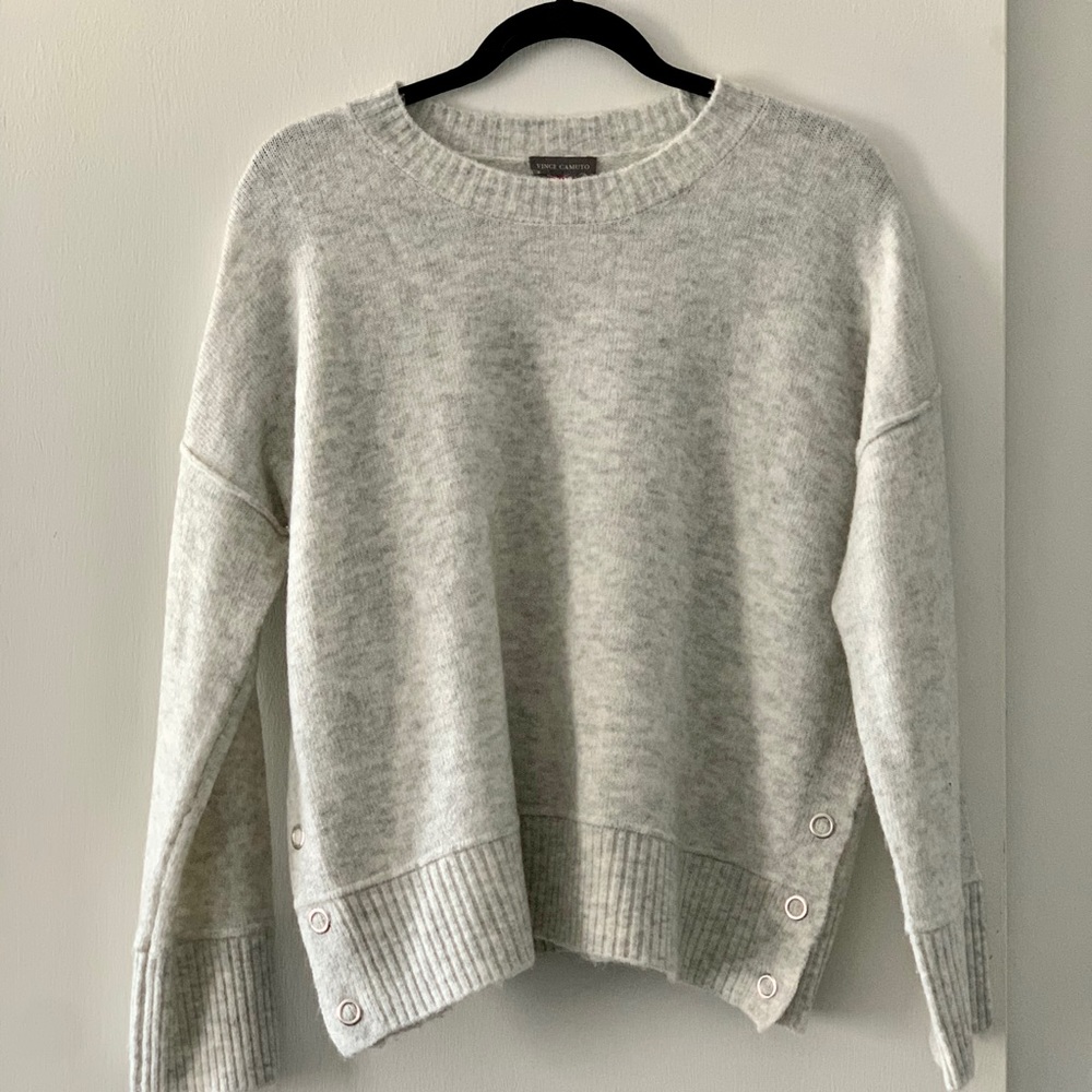 Gray Vince Camuto Button Sweater